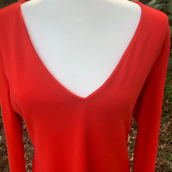 Vibrant red H&M Basic red dress - Picture 2 of 4